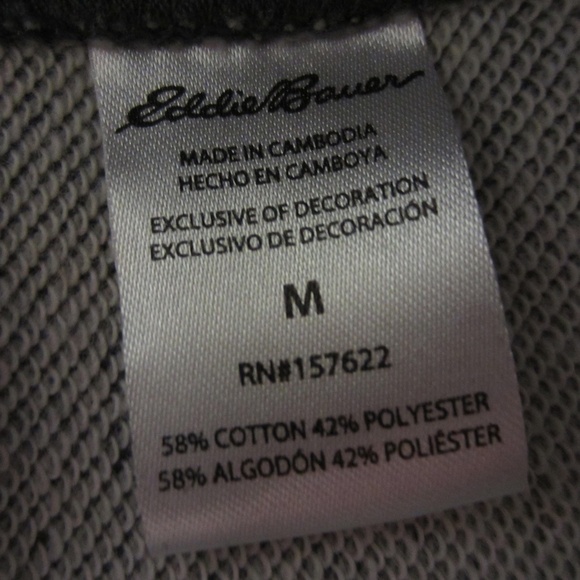 Eddie Baure men's M  Lounge Sweatpants pull on‎ pants , grey, cozy comfy - Picture 10 of 11